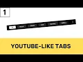 How To Design Scrollable Slider Tabs Like YouTube Using HTML CSS JS - Part 1