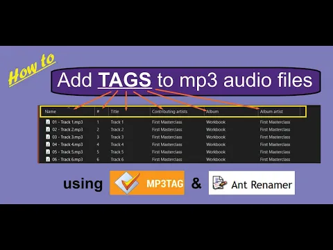 Download MP3 How to add tags to mp3 audio files using mp3tag.