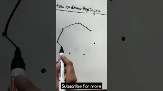 How To Draw Heptagon Heptagon With Dots Shape Shorts Short 