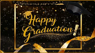 2026 Happy Graduation Background Gold Black Graduation Screensaver Celebration Ambience