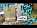 How to PARGE and SCULPT with Rapid Set Mortar Mix Part A
