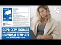 GDPR CCTV SIGNAGE - Fully Customizable in EVERY LANGUAGE
