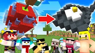 【終わらない】5文字しばりで『建築しりとり』を全員つなげろ【マイクラ】