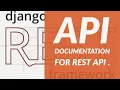 Swagger documentation for REST API Django rest framework project tutorial6