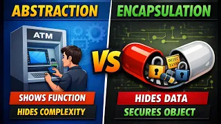 Abstraction vs Encapsulation in OOPS Explained Clearly Interview Question
