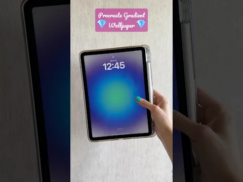 Procreate Gradient Wallpaper 💙 #shorts #procreate #drawing #wallpaper #ipad #goviral