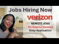 VERIZON is HIRING Remote Jobs WFH Great Pay Benefits Equipment Included