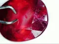 How to tell the difference between Unheated Ruby Lead Glass Filled Ruby