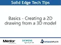 Solid Edge Creating a 2D drawing from 3D model