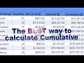 The BEST way to calculate Cumulative - Advanced ArrayFormula