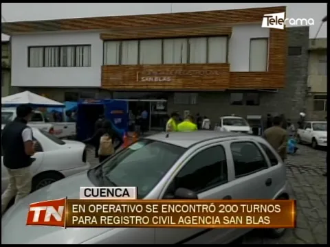En operativo se encontró 200 turnos para registro civil agencia San Blas
