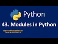 43 Modules in Python