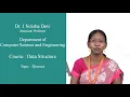 Linear Queue ADT and its implementation by Dr J Sirisha devi
