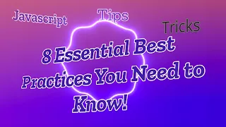 Javascript Tips and Tricks -