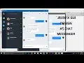 JavaFX GUI Design Chat Messenger