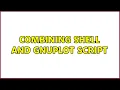 Combining Shell and Gnuplot script