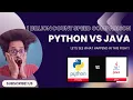 1 billion count speed comparison Python VS Java Which programming language will be win