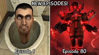 Skibidi Toilet 1 - 80 ALL Episodes (60 FPS REMASTERED) Upgraded Titan Speakerman 3.0 (Episode 81?!)