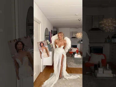 DIY Zendaya's Iconic Angel Wings Look from 'The Odyssey' NYC Premiere! 🏛️✨#DIY #Zendaya #halloween