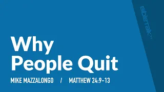 Why People Quit