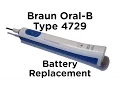 Battery Replacement Guide for Braun Oral-B Type 4729 Toothbrush - Professional Care and Type 3746