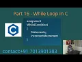 While Loop in C - Part 16