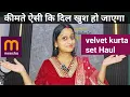Meesho velvet kurta set Haul 🥰price ऐसे कि हैरान हो जाओगे 