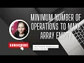 Leetcode 2870 Minimum Number of Operations to Make Array Empty Leetcode Weekly Medium cpp