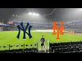 INSANE WEATHER during Subway Series at Citi Field