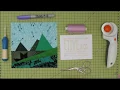 Beginner foundation paper piecing tutorial by Etive Co Simple mountain pattern