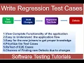 Software Testing How to create a Regression Test Suite and map Defects Test Cases Defects