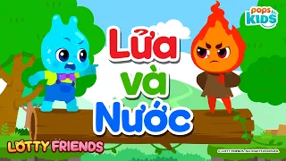 Lửa và nước | LOTTY FRIENDS | Học khoa học cho bé