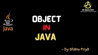 What is an Object in Java lec 14 Java Tutorial BhanuPriya