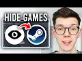 How to Hide Embarrassing Steam Games from Friends - Step By Step