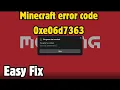 Fix Minecraft error code 0xe06d7363 The game has crashed Easy Fix