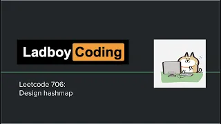 Leetcode 706 Design Hashmap English Version Python Design Hashmap Array Ladboy Coding