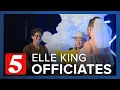 Singer-songwriter Elle King officiates two weddings during CMA Fest