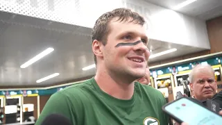 Kyle McCord reacts to his performance in Packers win vs Cardinals in NFL preseason game