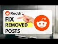 How to Fix Post Getting Removed on Reddit Avoid Reddit Post Deletion Easy 2026