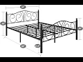 Assemble VECELO Classic Metal Bed Frame Mattress Foundation