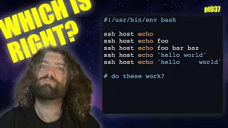 Quoting Arguments properly with SSH - You Suck at Programming
