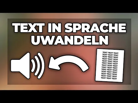 Download MP3 Text in Sprache / Audio umwandeln (kostenlos Text to Speech) - Tutorial