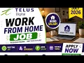 TELUS Digital Work From Home Job 2026 Part Time Job No Experience Earn From Home