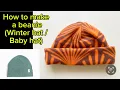 How to make a Fleece hat baby hat beanie head warmer winter hat beanie hat