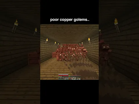 poor copper golems.. #minecraft