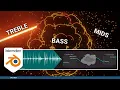 Lagu Blender Sound Reactive Geometry Nodes | Tutorial How-To Audio Music Simulation Mograph