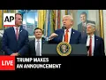 Download Lagu LIVE: Trump makes an announcement