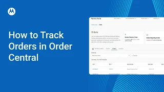 How to track orders in Order Central