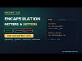 Python Encapsulation Getters Setters OOP