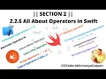 SECTION 2 2 2 6 All About Operators in Swift